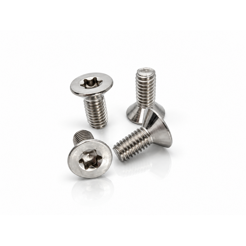 Vis Torx en inox - M4 x 10 (pack de 4) - Pour protection de fourche épaisse